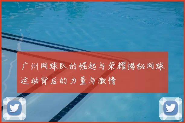 广州网球队的崛起与荣耀揭秘网球运动背后的力量与激情