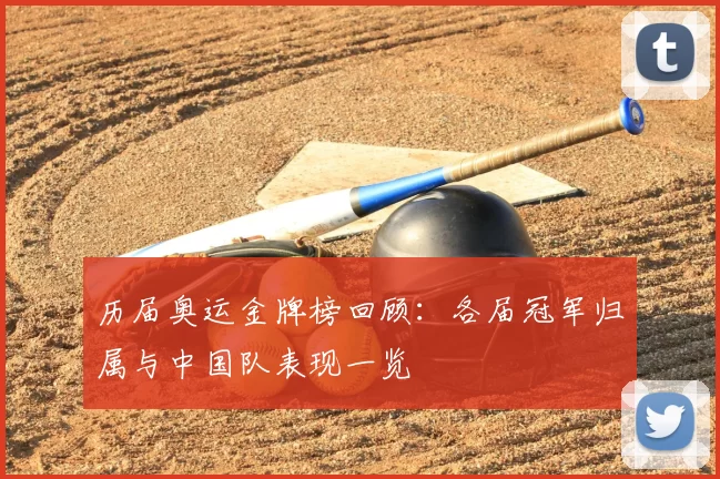 历届奥运金牌榜回顾：各届冠军归属与中国队表现一览